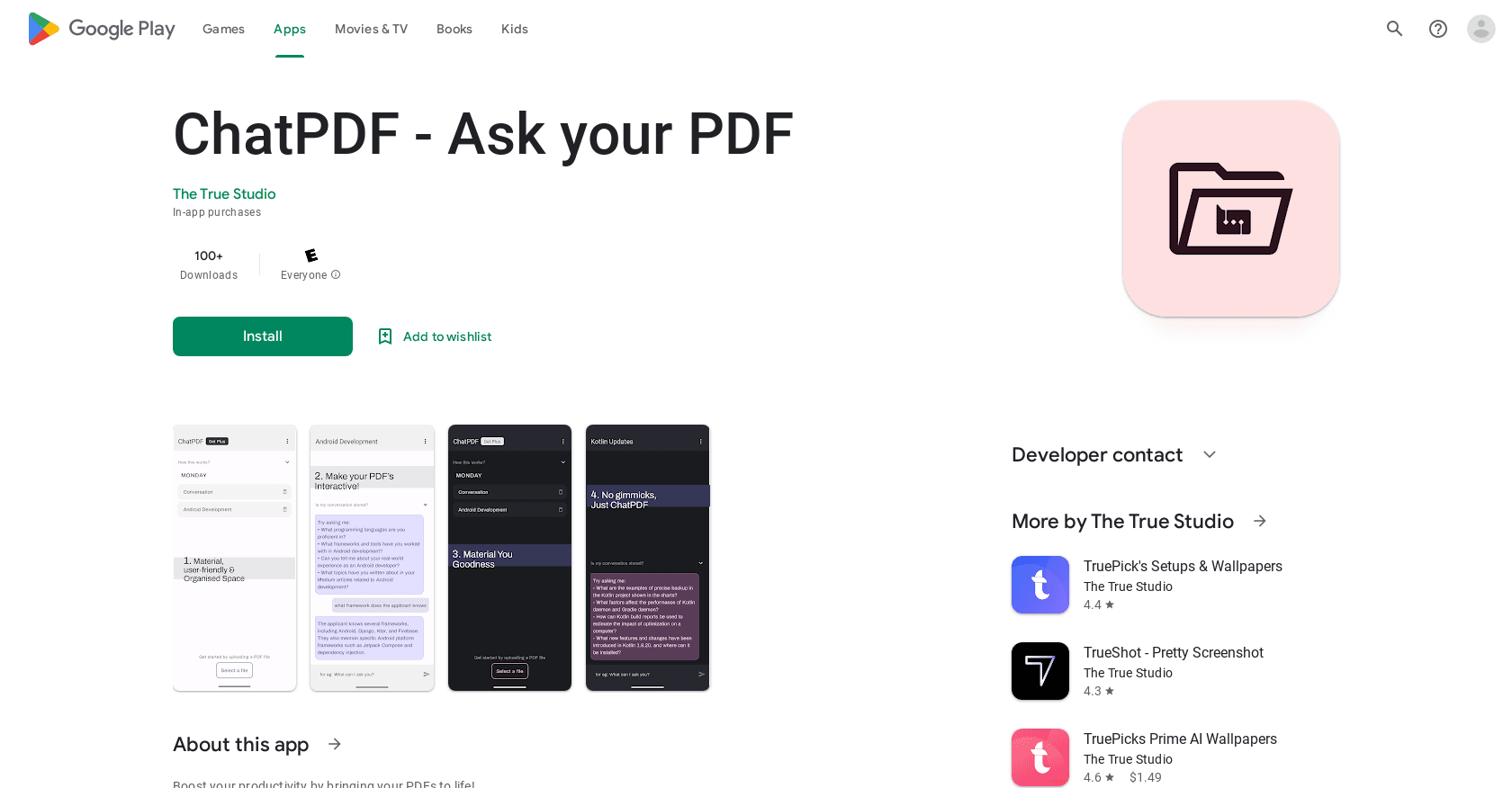 ChatPDF by True Studio