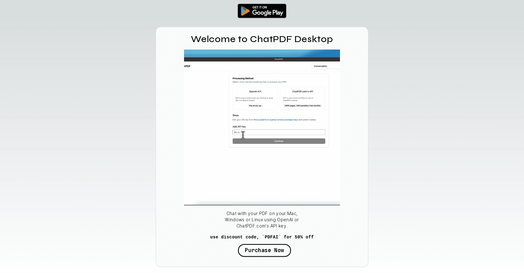 ChatPDF for Desktop