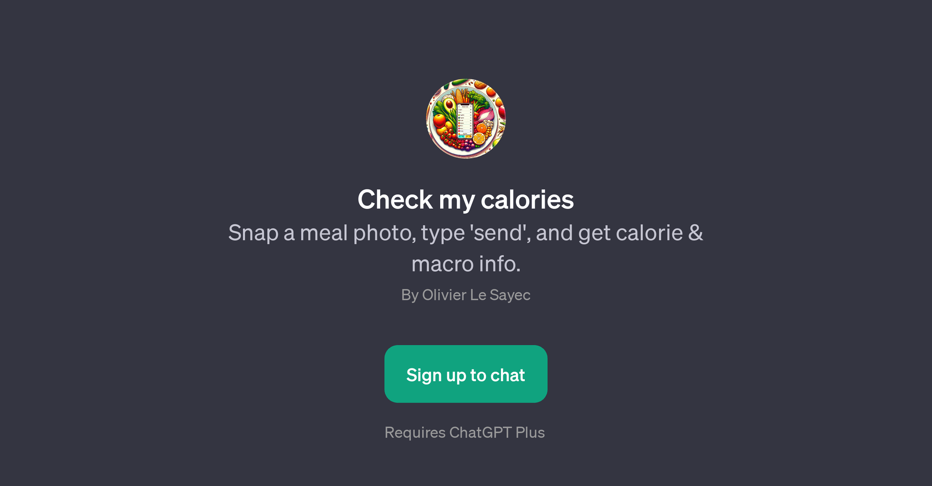 Check my calories