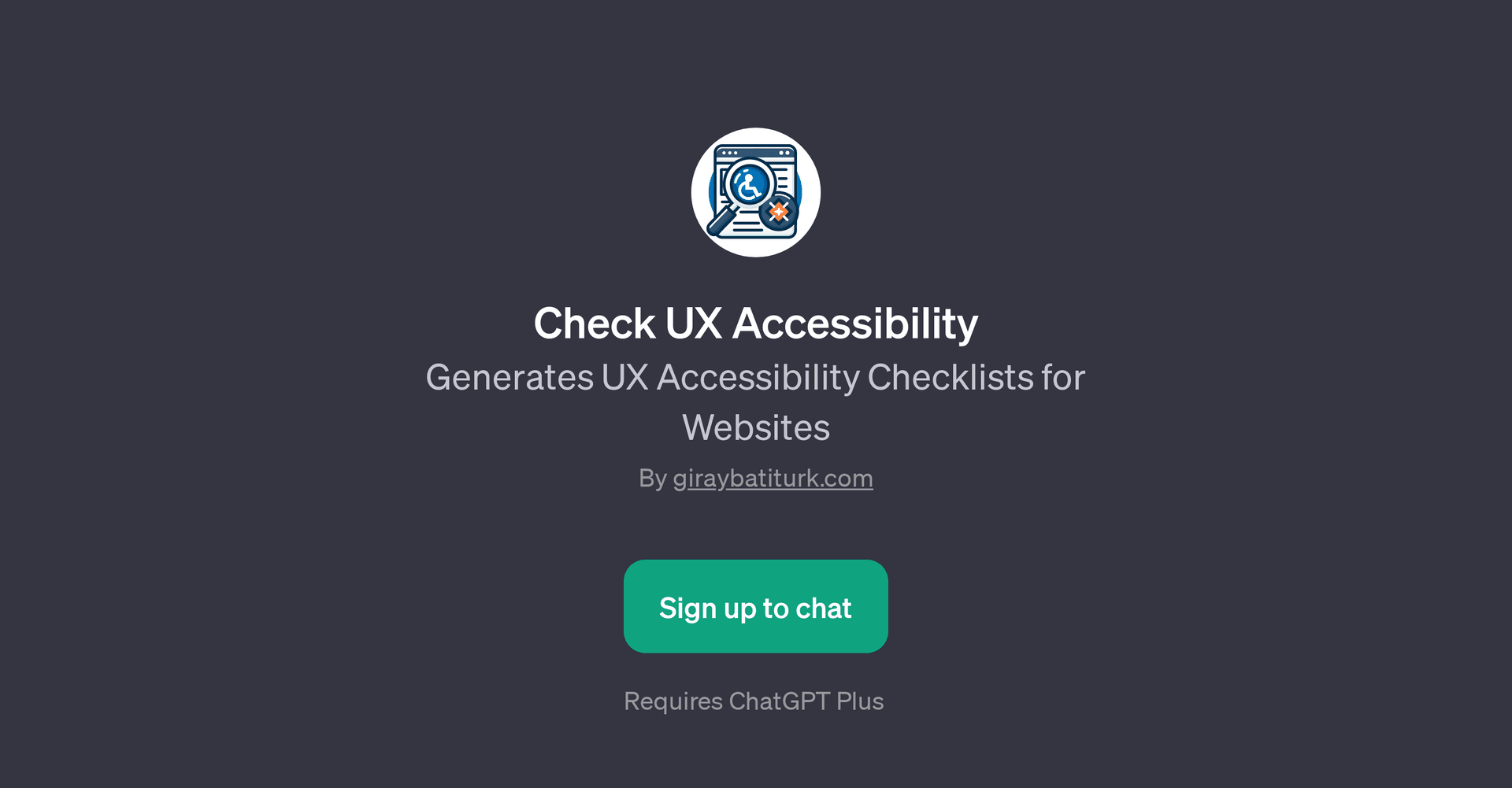 Check UX Accessibility