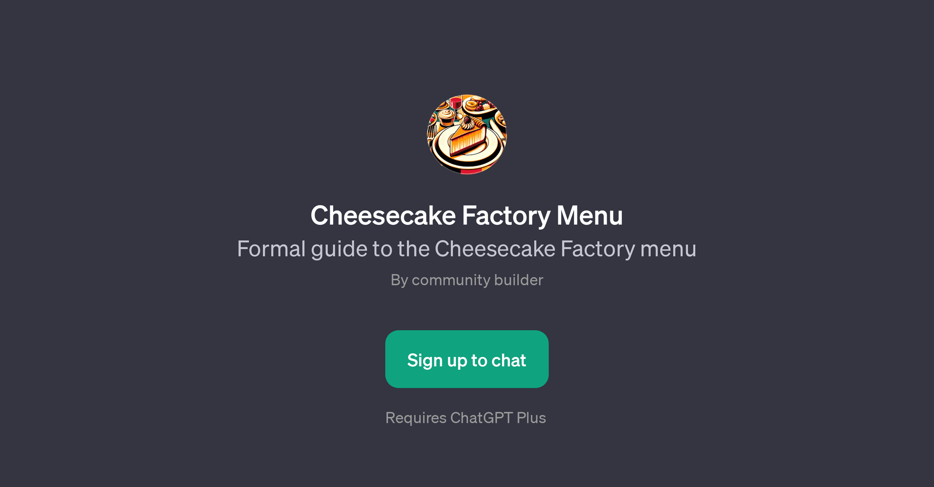 Cheesecake Factory Menu Assistant