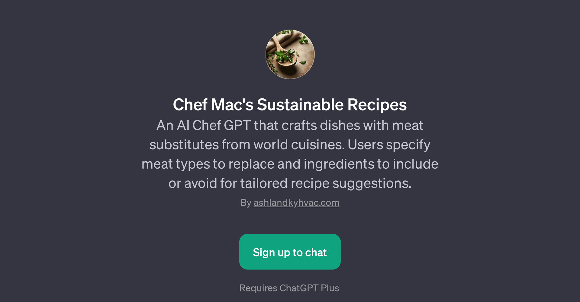 Chef Mac's Sustainable Recipes