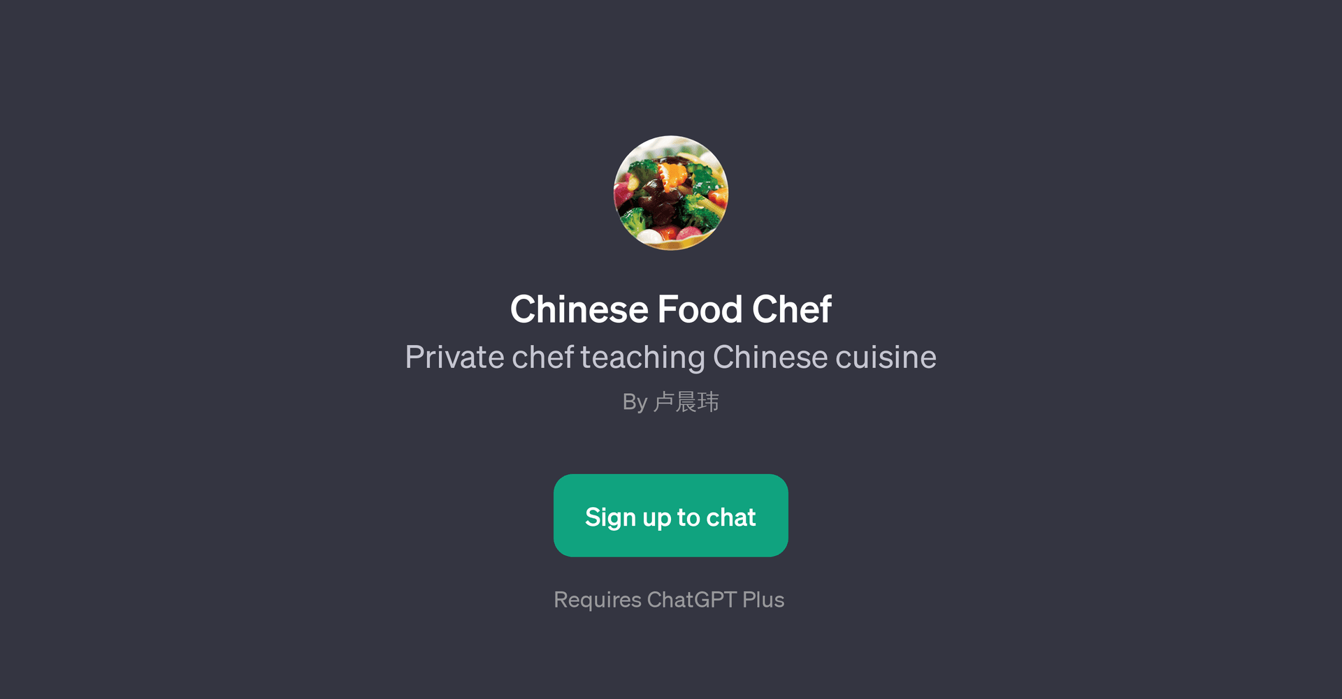 Chinese Food Chef