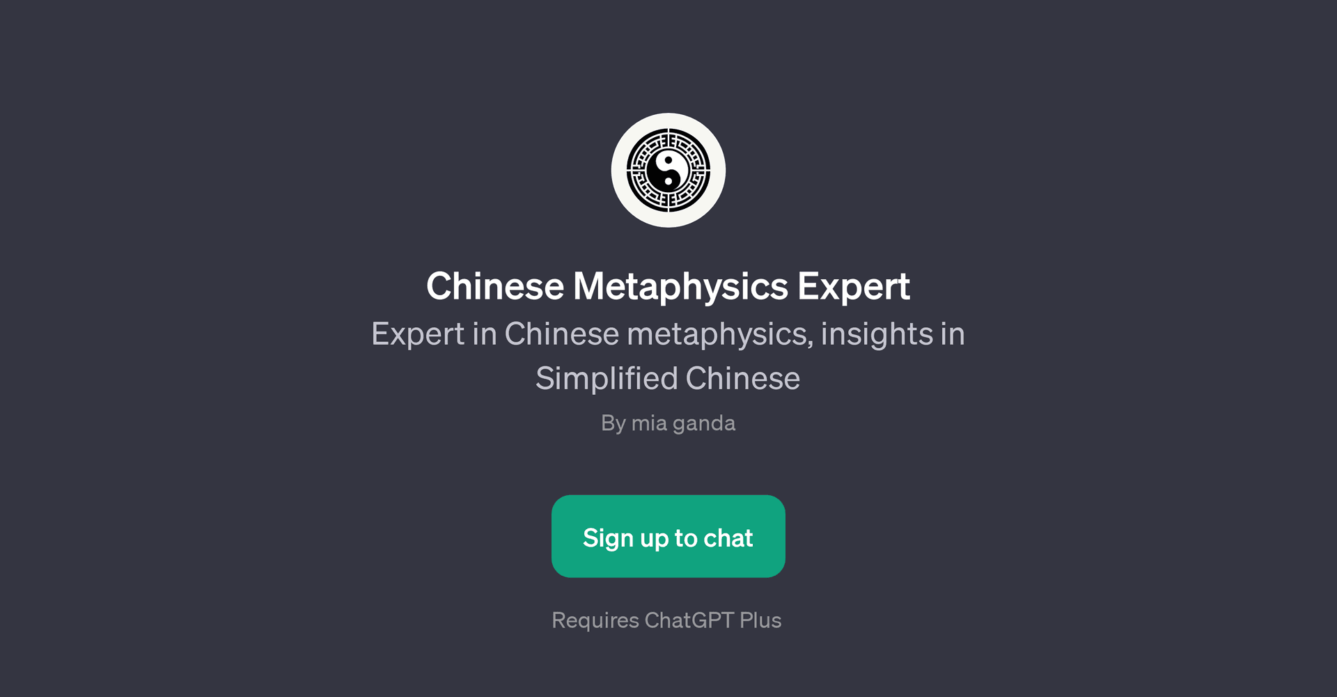 Chinese Metaphysics Expert