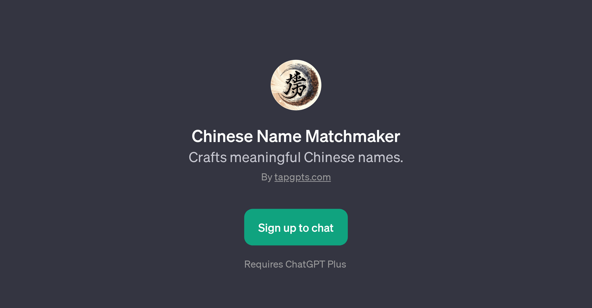 Chinese Name Matchmaker