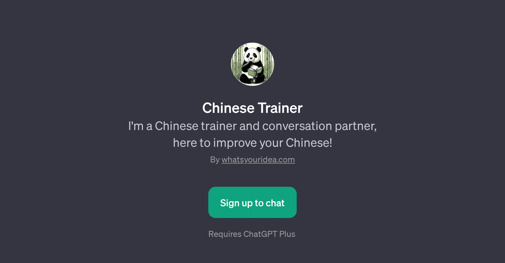 Chinese Trainer