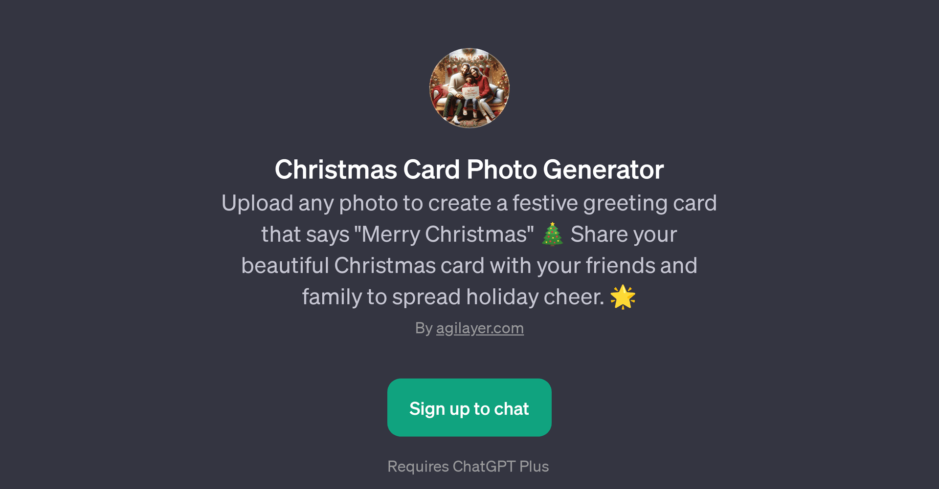 Christmas Card Photo Generator GPT