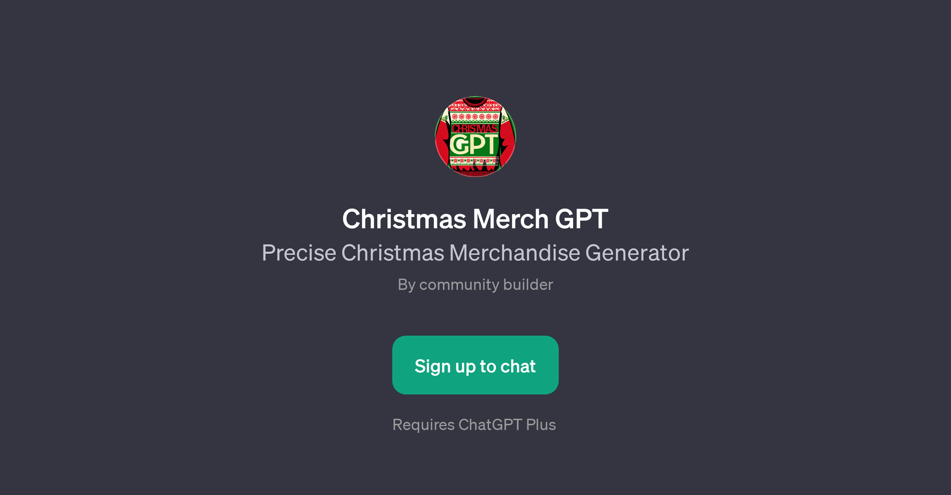 Christmas Merch GPT
