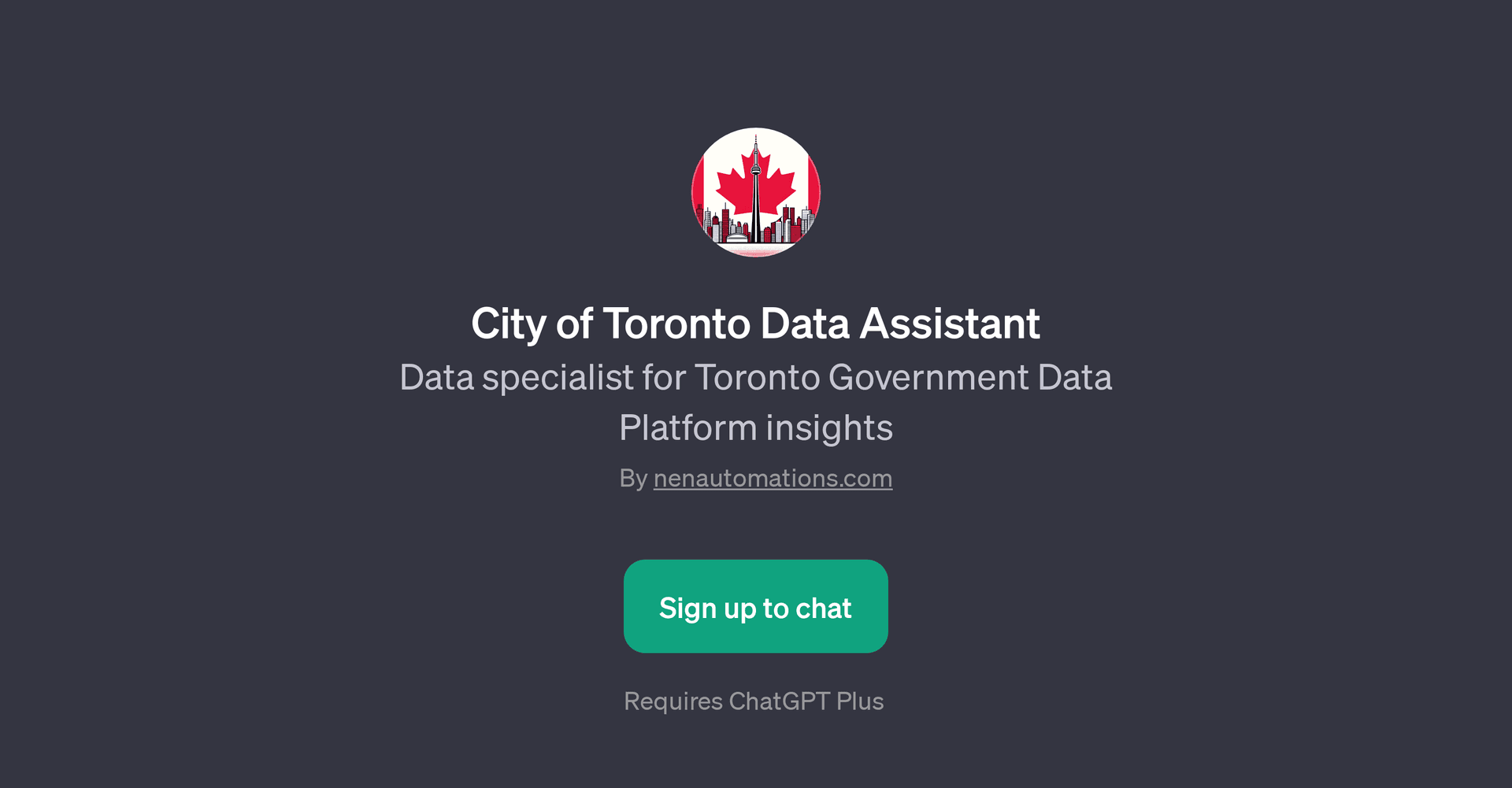 City of Toronto Data Assistant