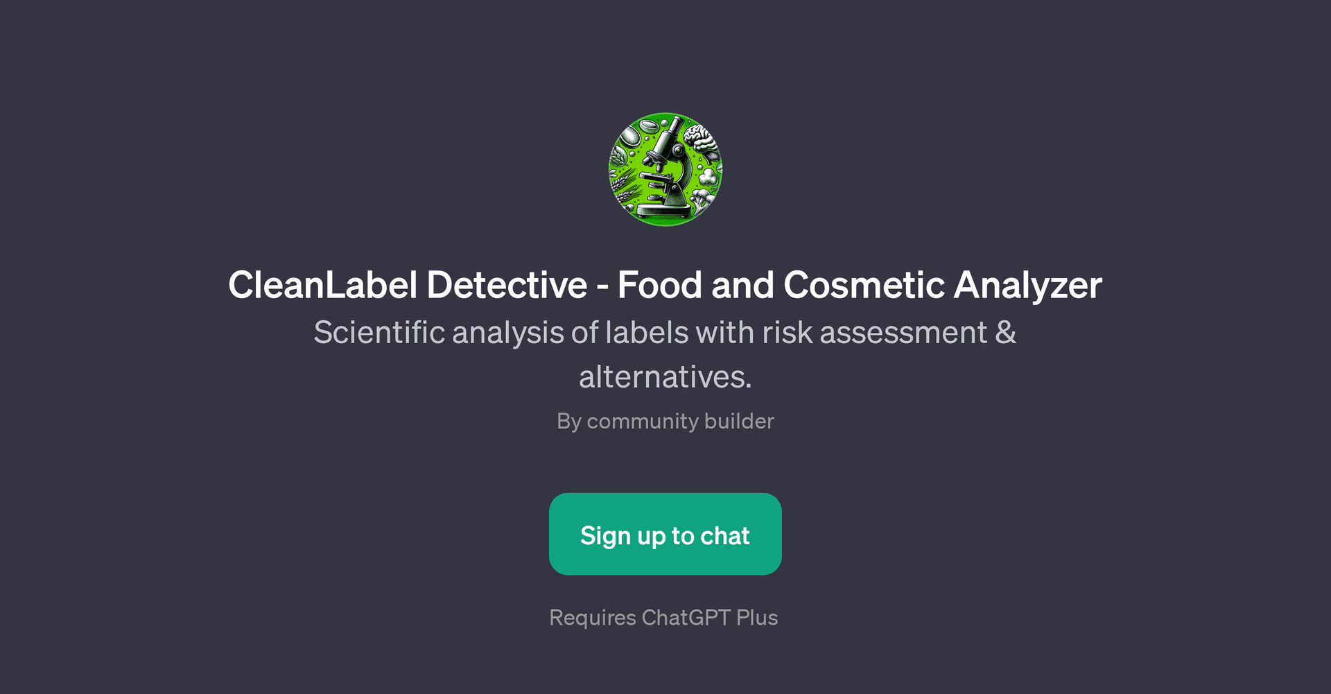 CleanLabel Detective - Food and Cosmetic Analyzer