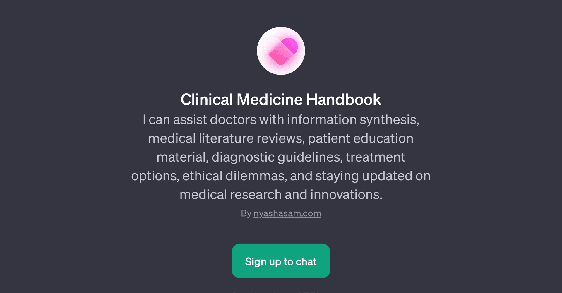 Clinical Medicine Handbook GPT