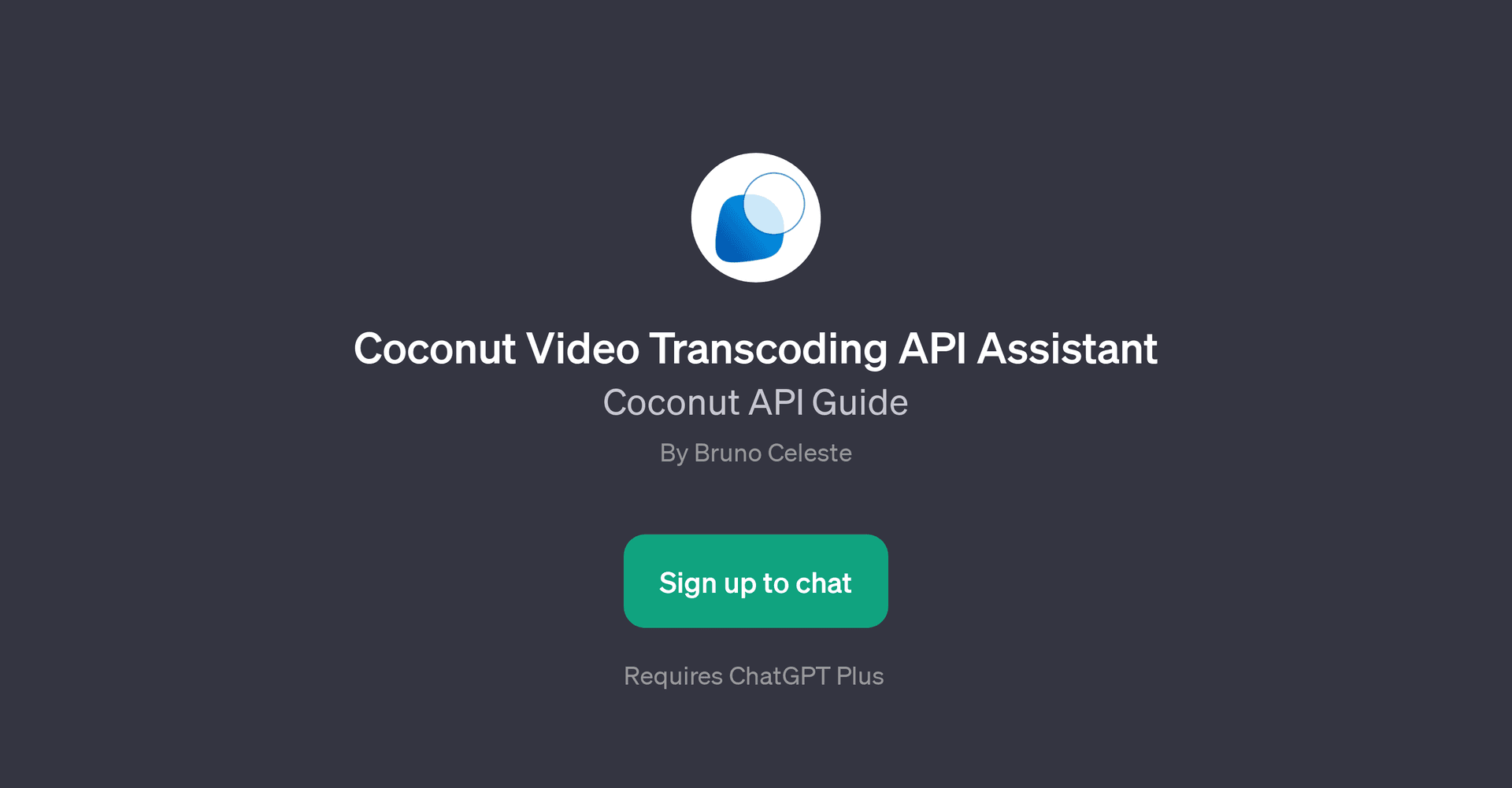 Coconut Video Transcoding API Assistant