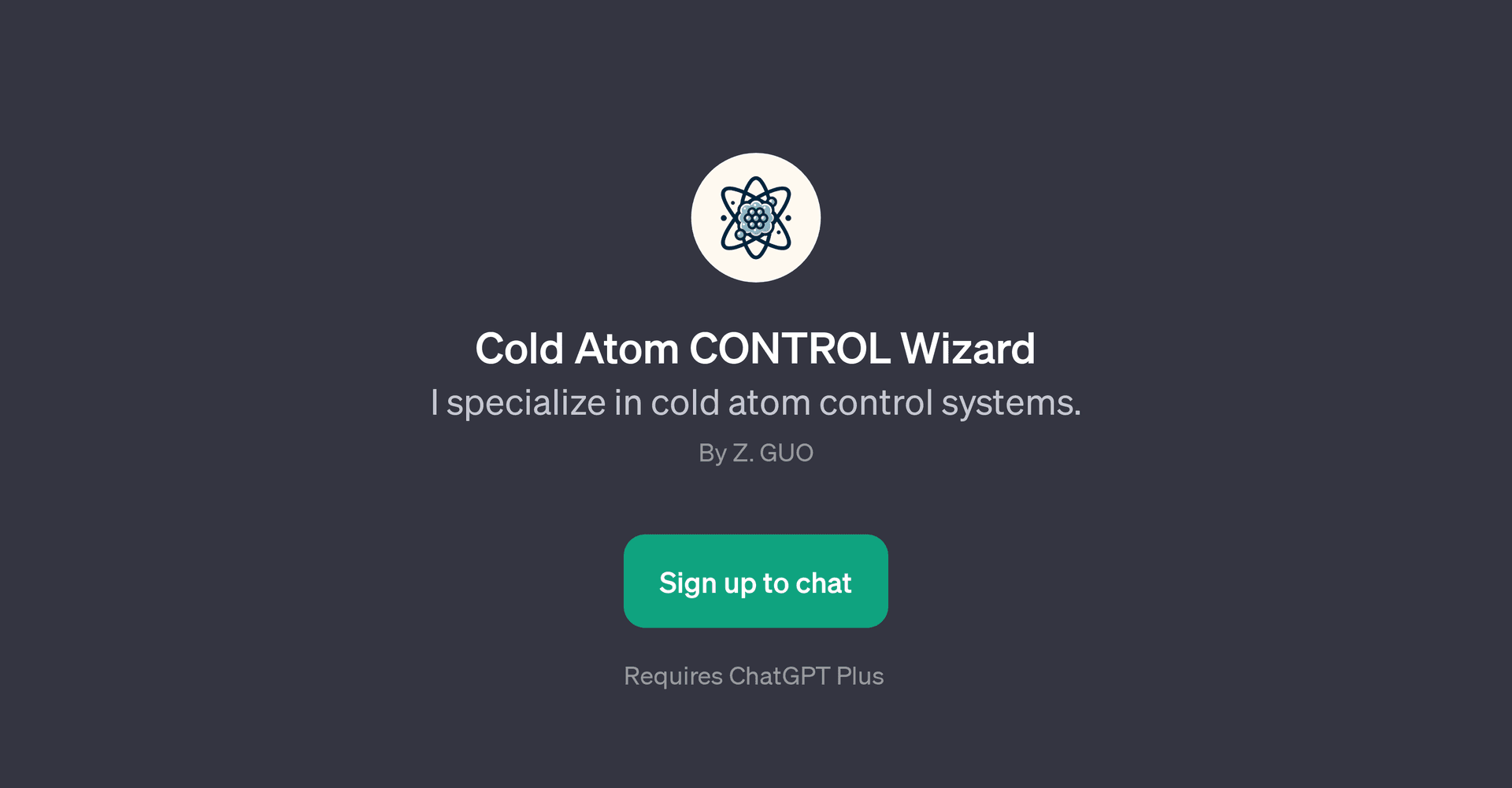 Cold Atom CONTROL Wizard