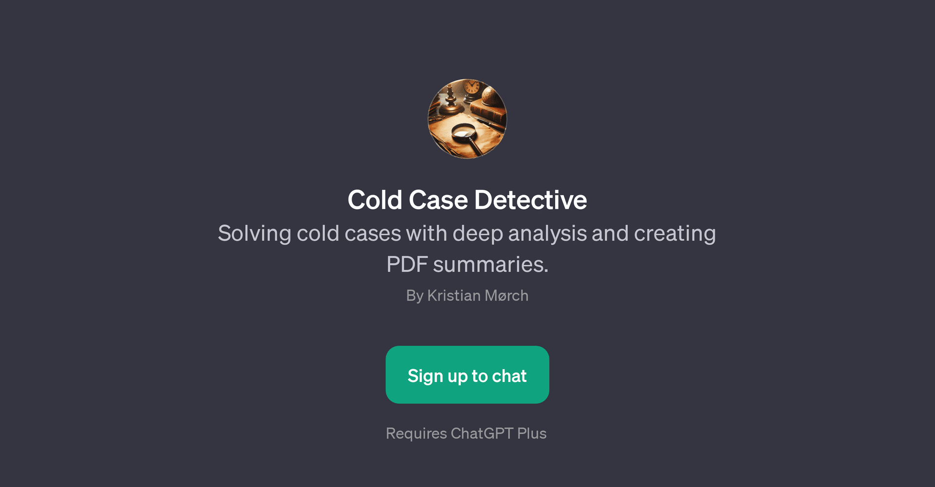 Cold Case Detective