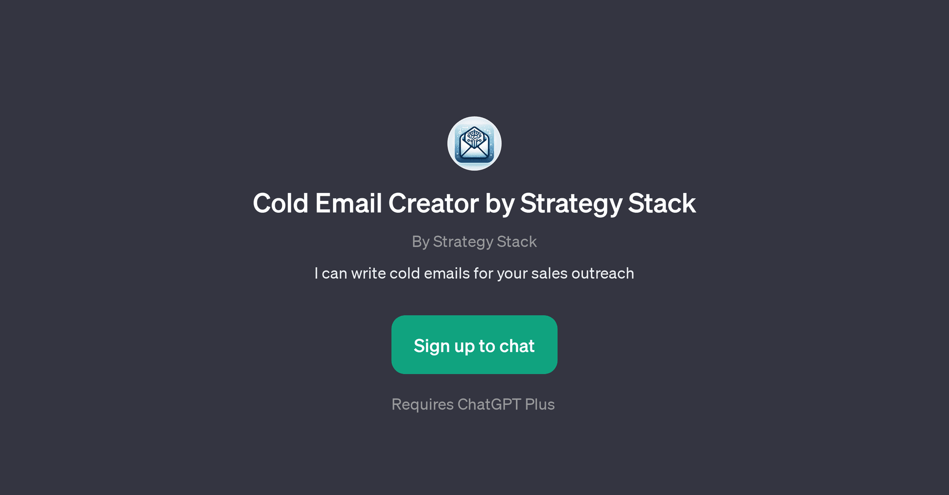 Cold Email Creator by Strategy Stack