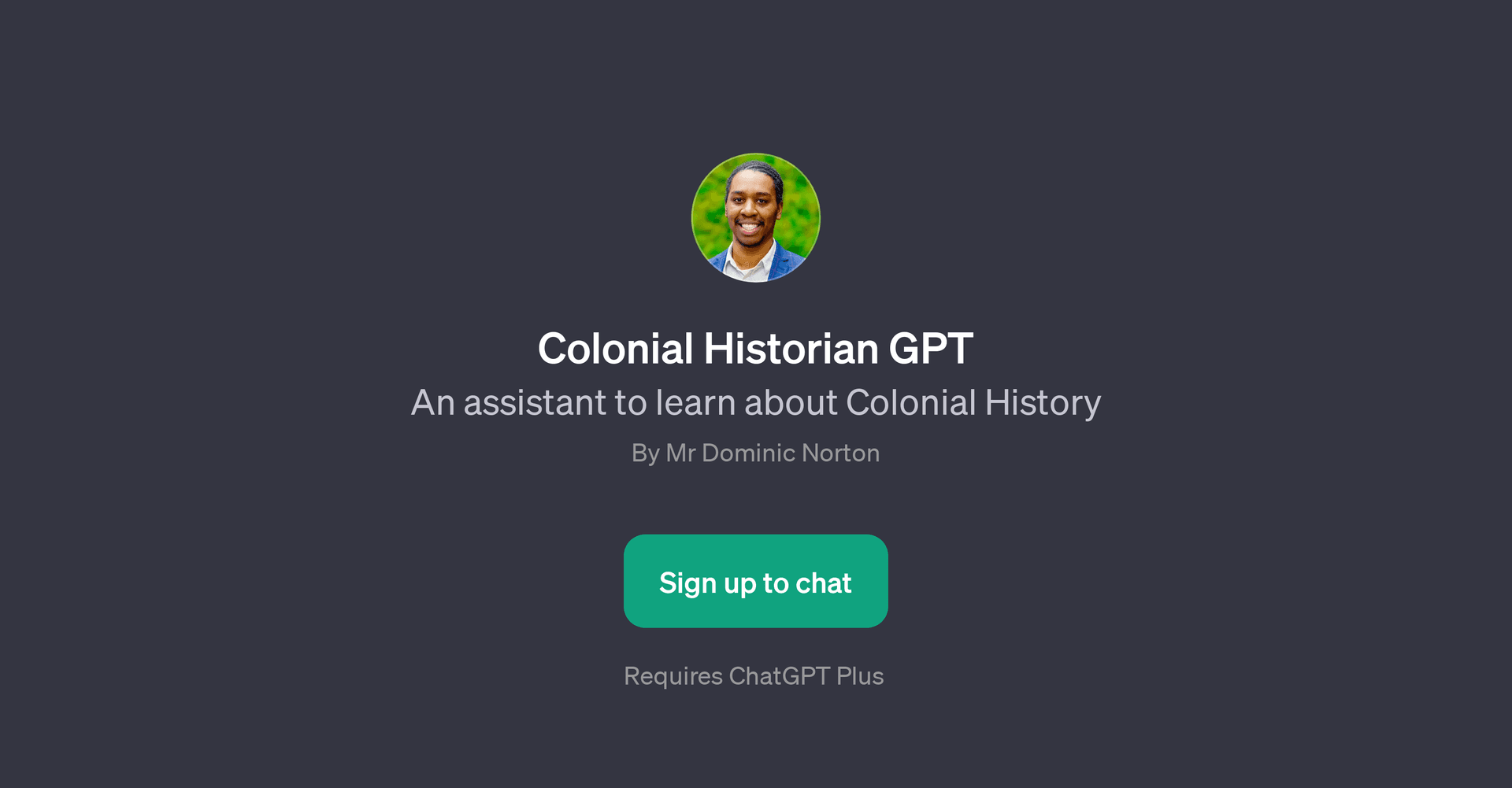 Colonial Historian GPT