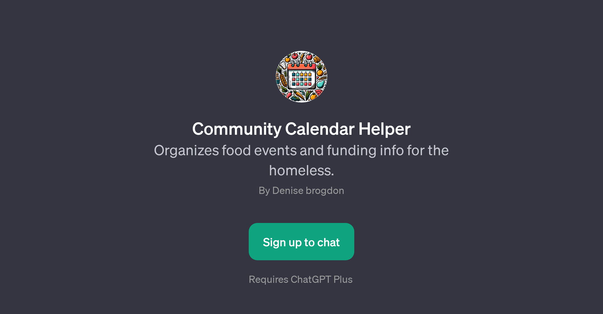 Community Calendar Helper