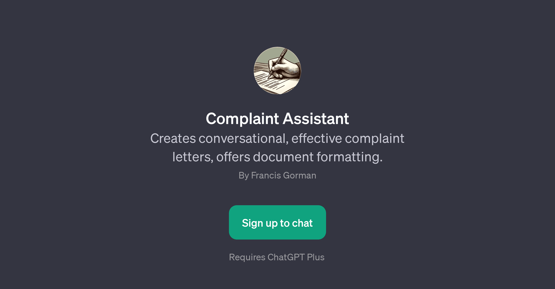Complaint Assistant