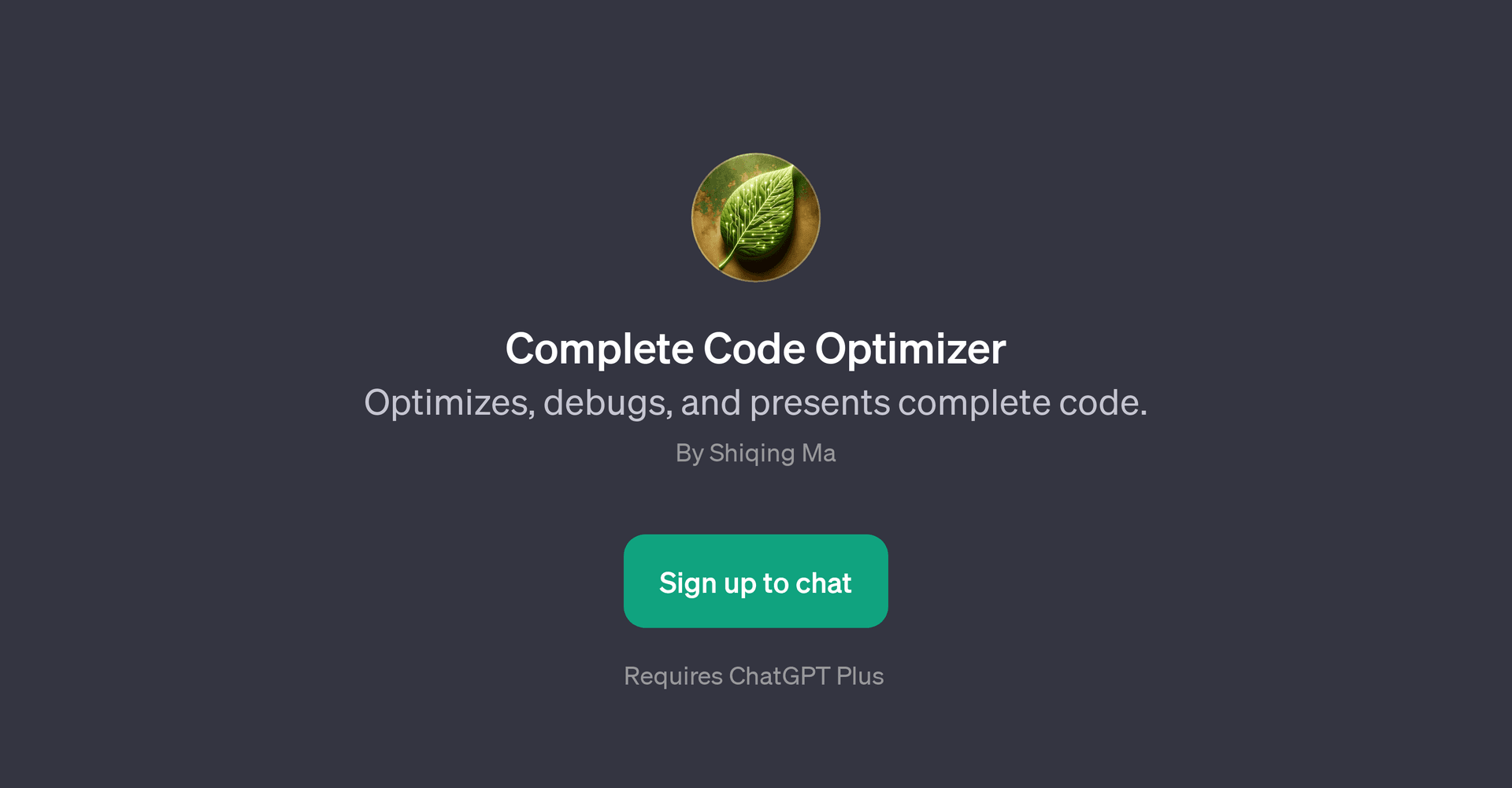 Complete Code Optimizer