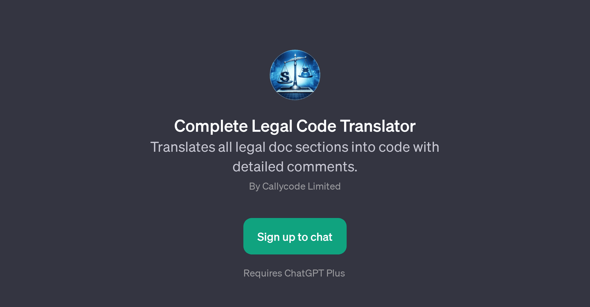 Complete Legal Code Translator