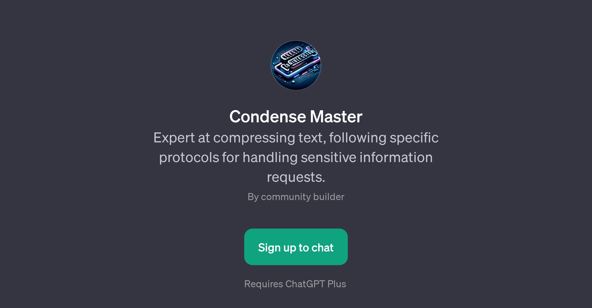 Condense Master