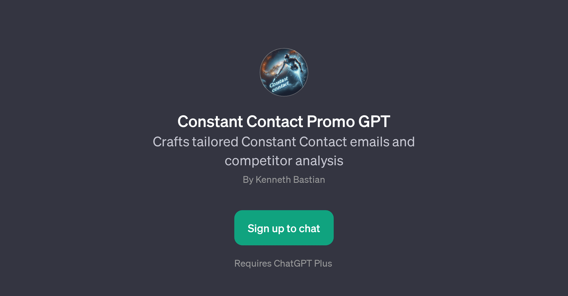 Constant Contact Promo GPT