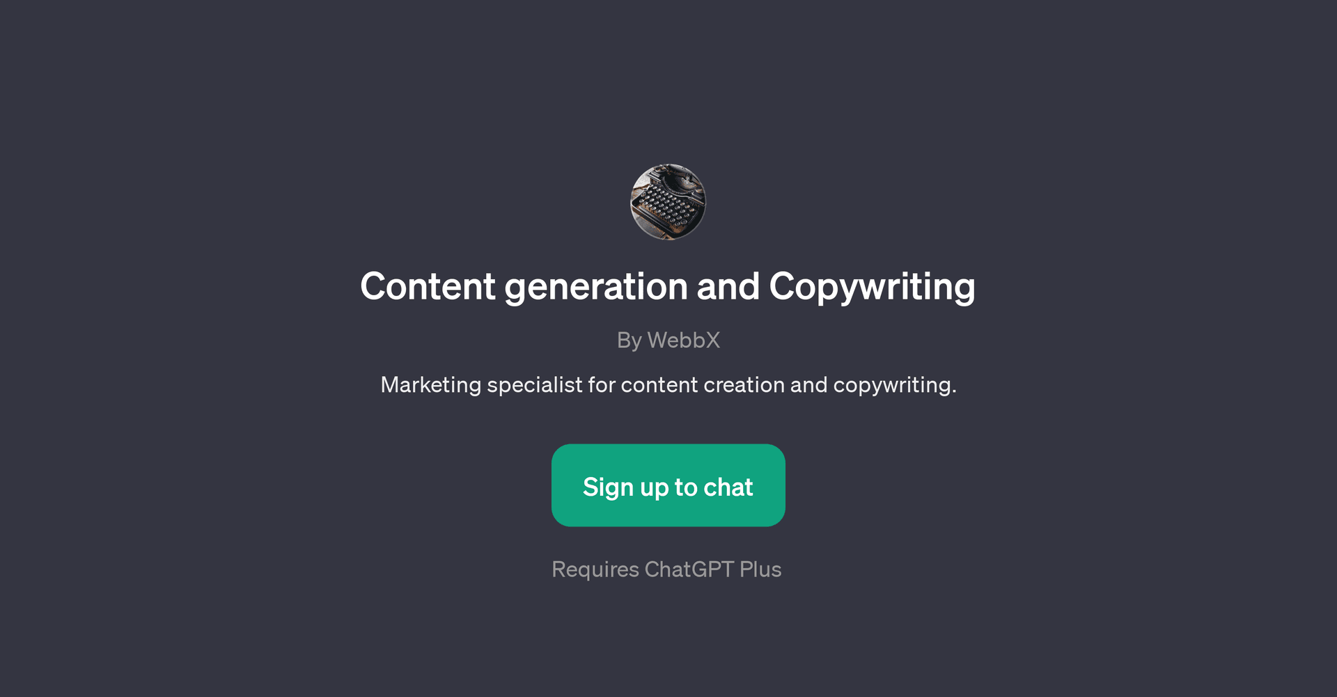 Content generation and Copywriting GPT