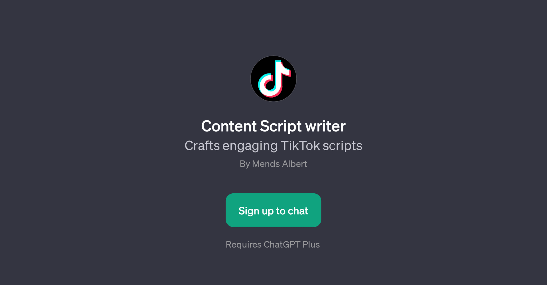 Content Script Writer