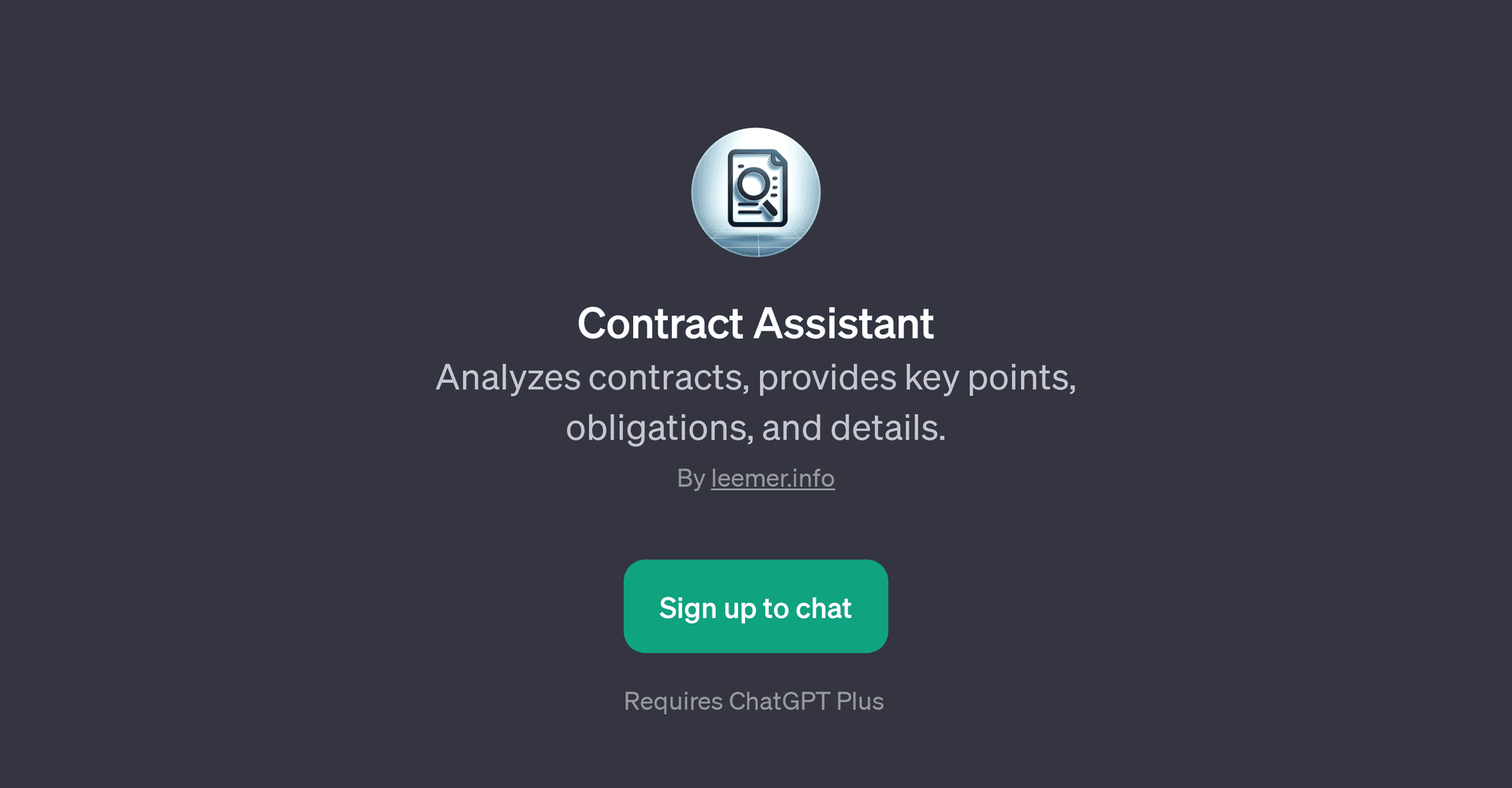 Contract Assistant