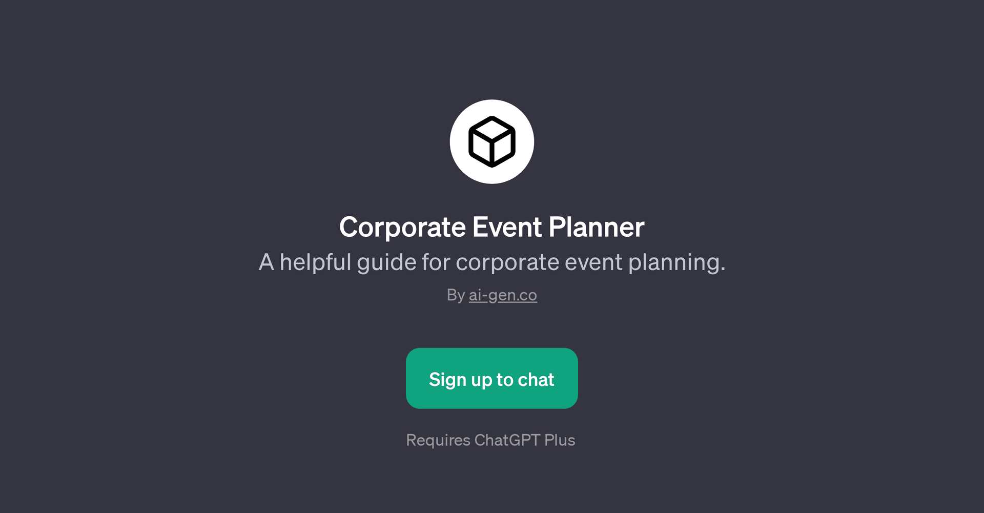 Corporate Event Planner