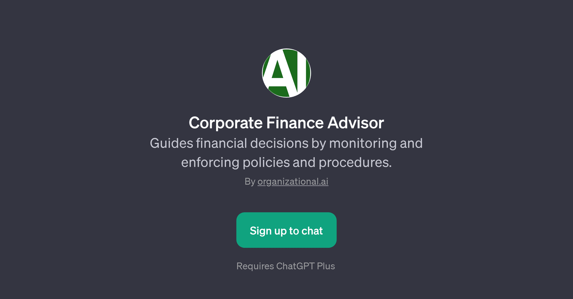 Corporate Finance Advisor