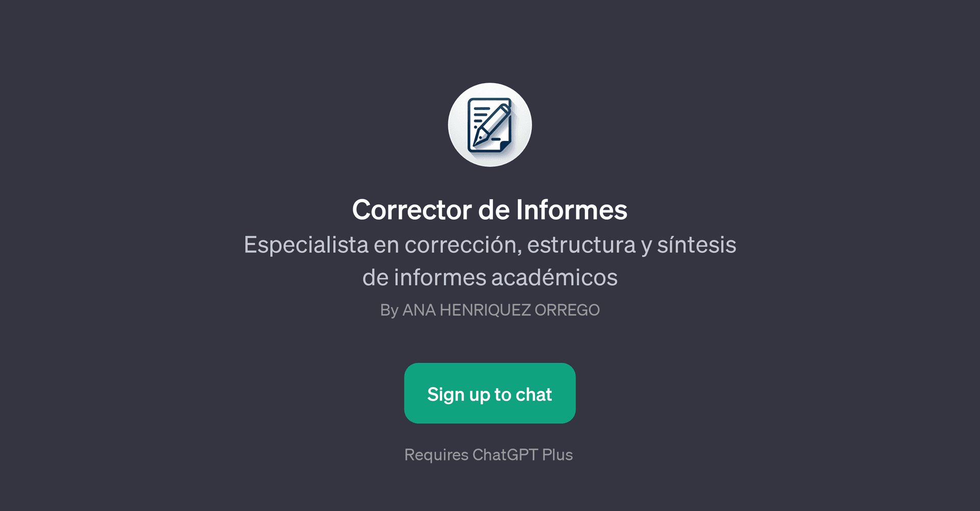 Corrector de Informes