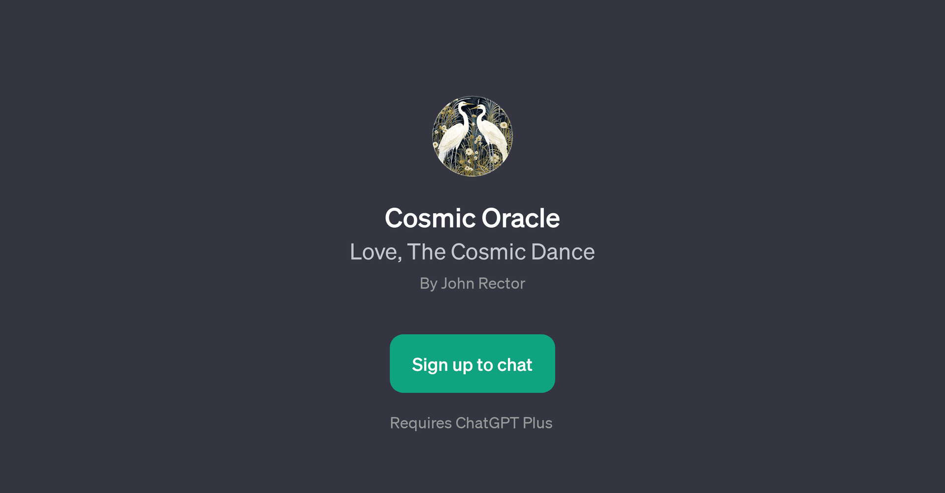 Cosmic Oracle