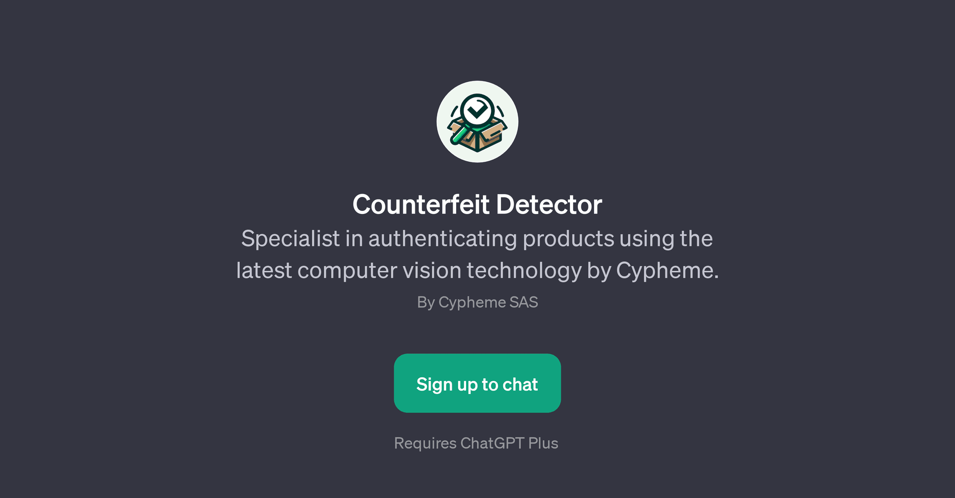 Counterfeit Detector