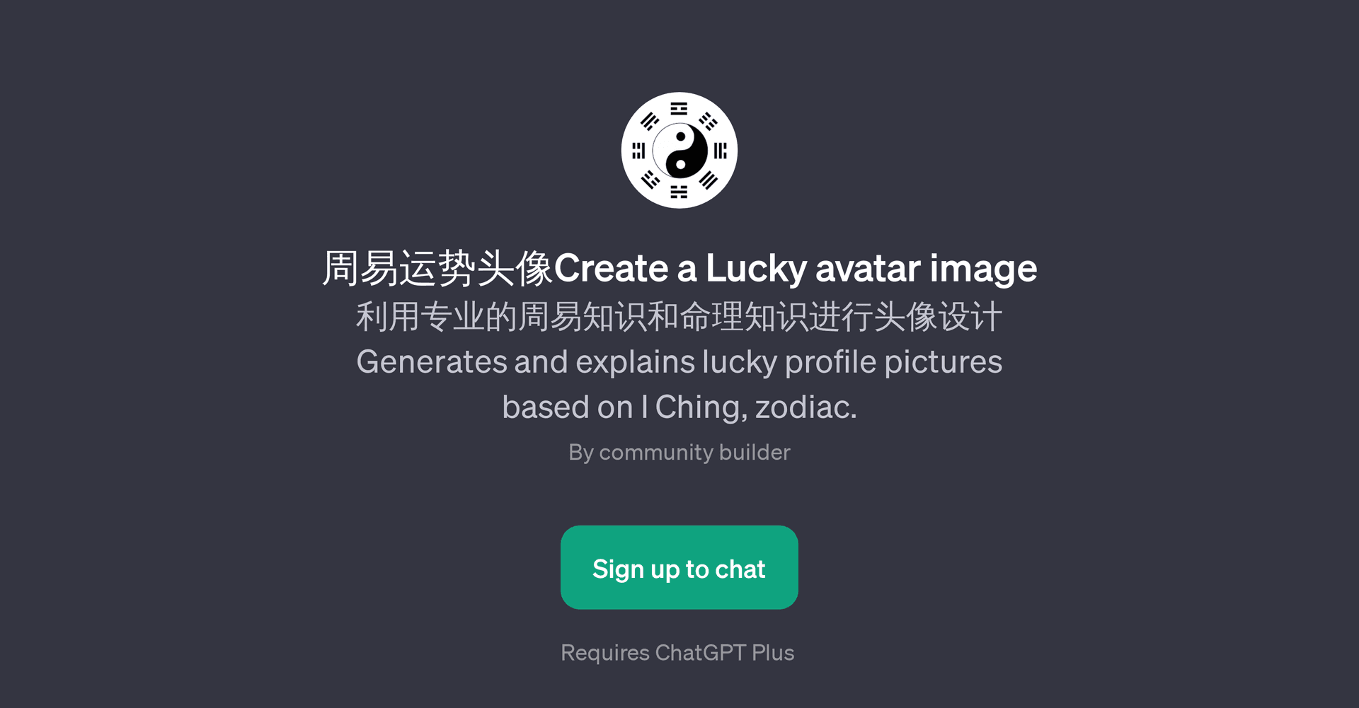 Create a Lucky avatar image