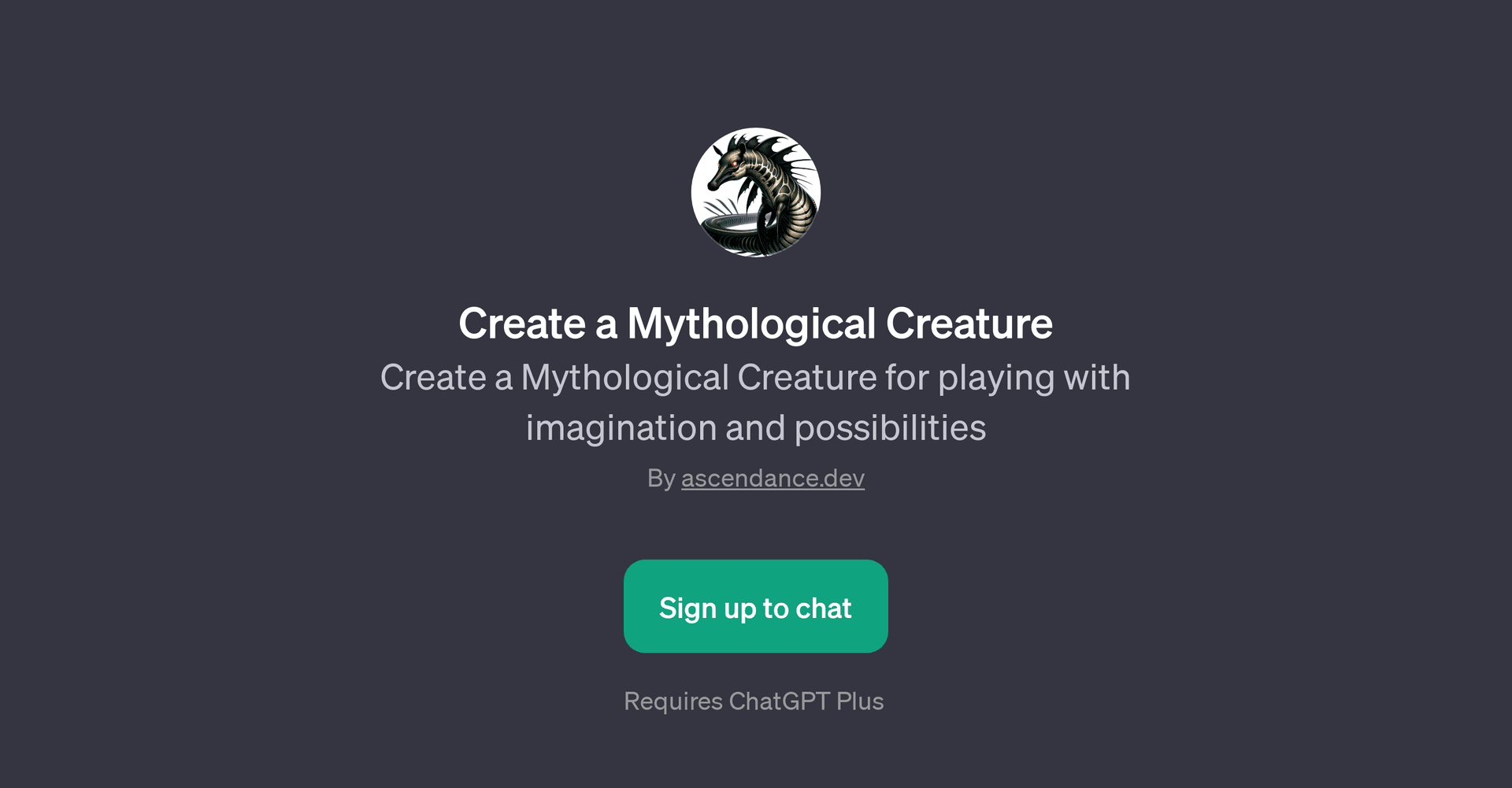 Create a Mythological Creature