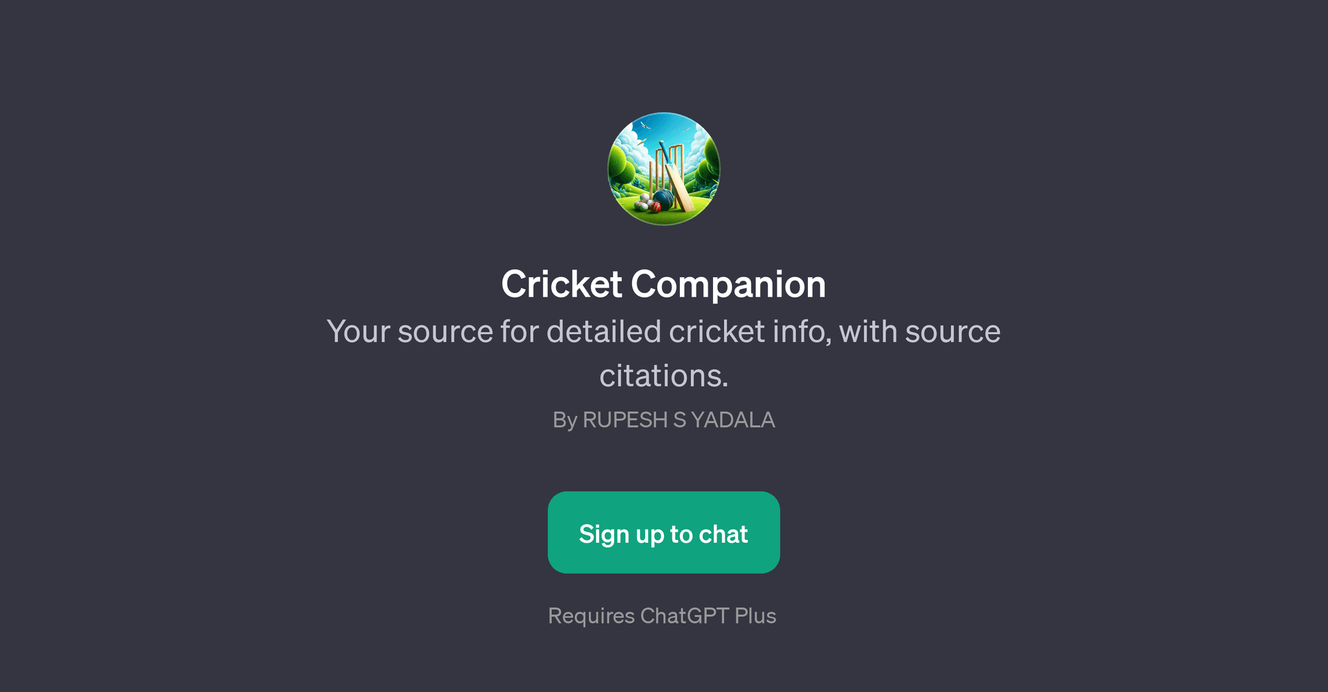Cricket Companion