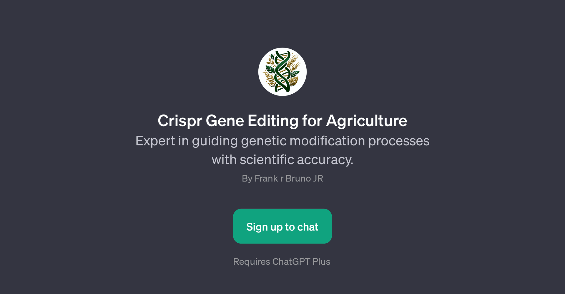 Crispr Gene Editing for Agriculture