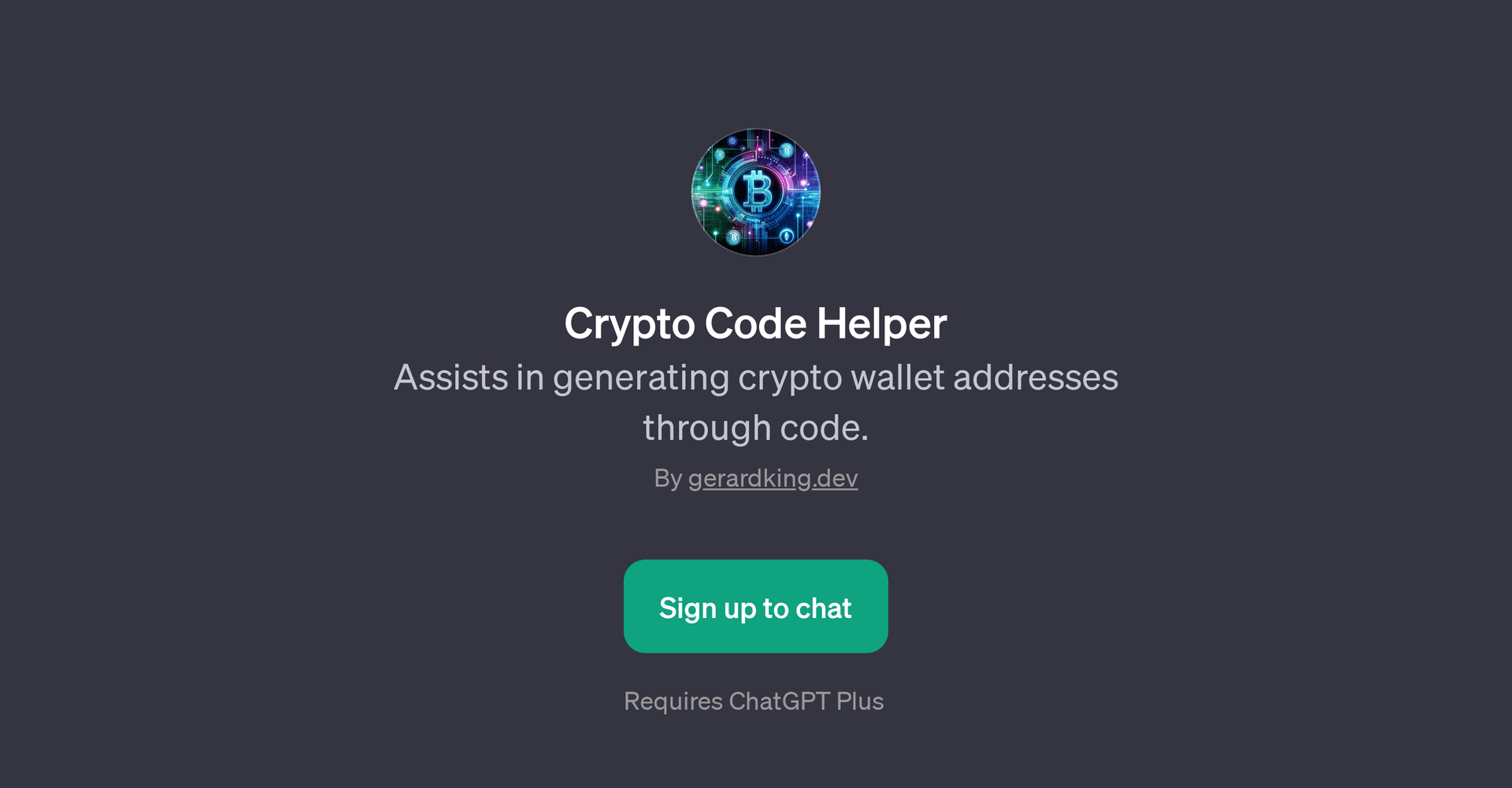Crypto Code Helper