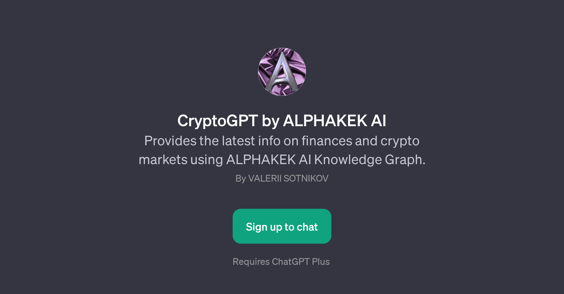 CryptoGPT by ALPHAKEK AI