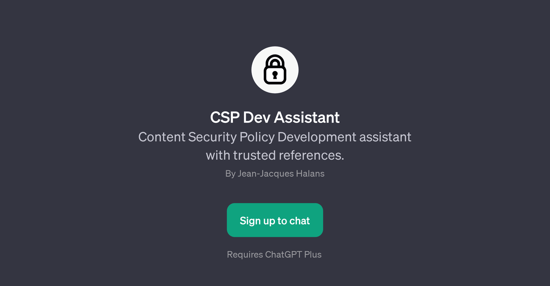 CSP Dev Assistant