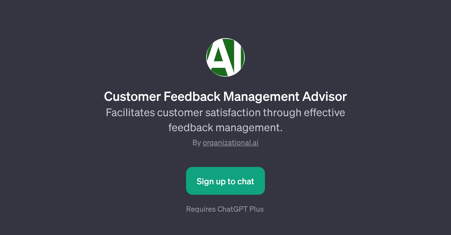 Customer Feedback Management Advisor