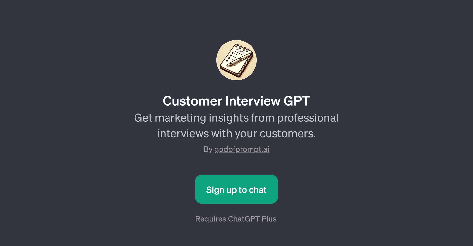 Customer Interview GPT