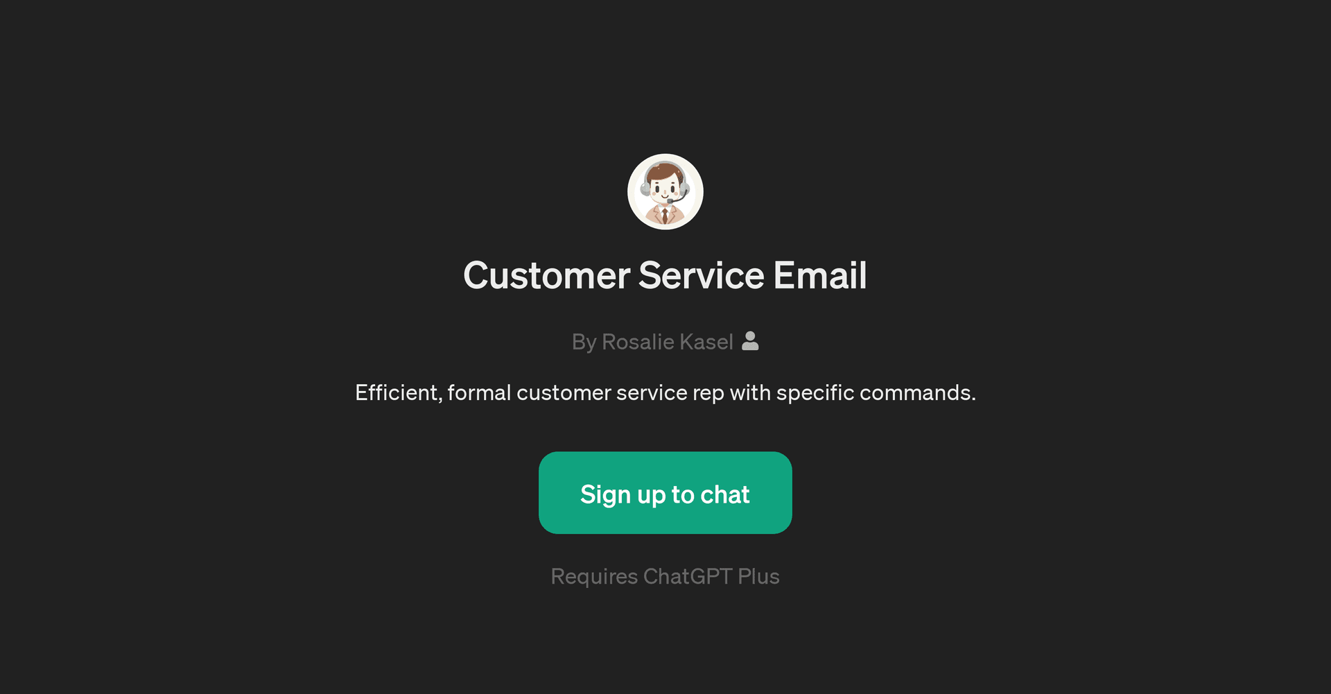 Customer Service Email GPT