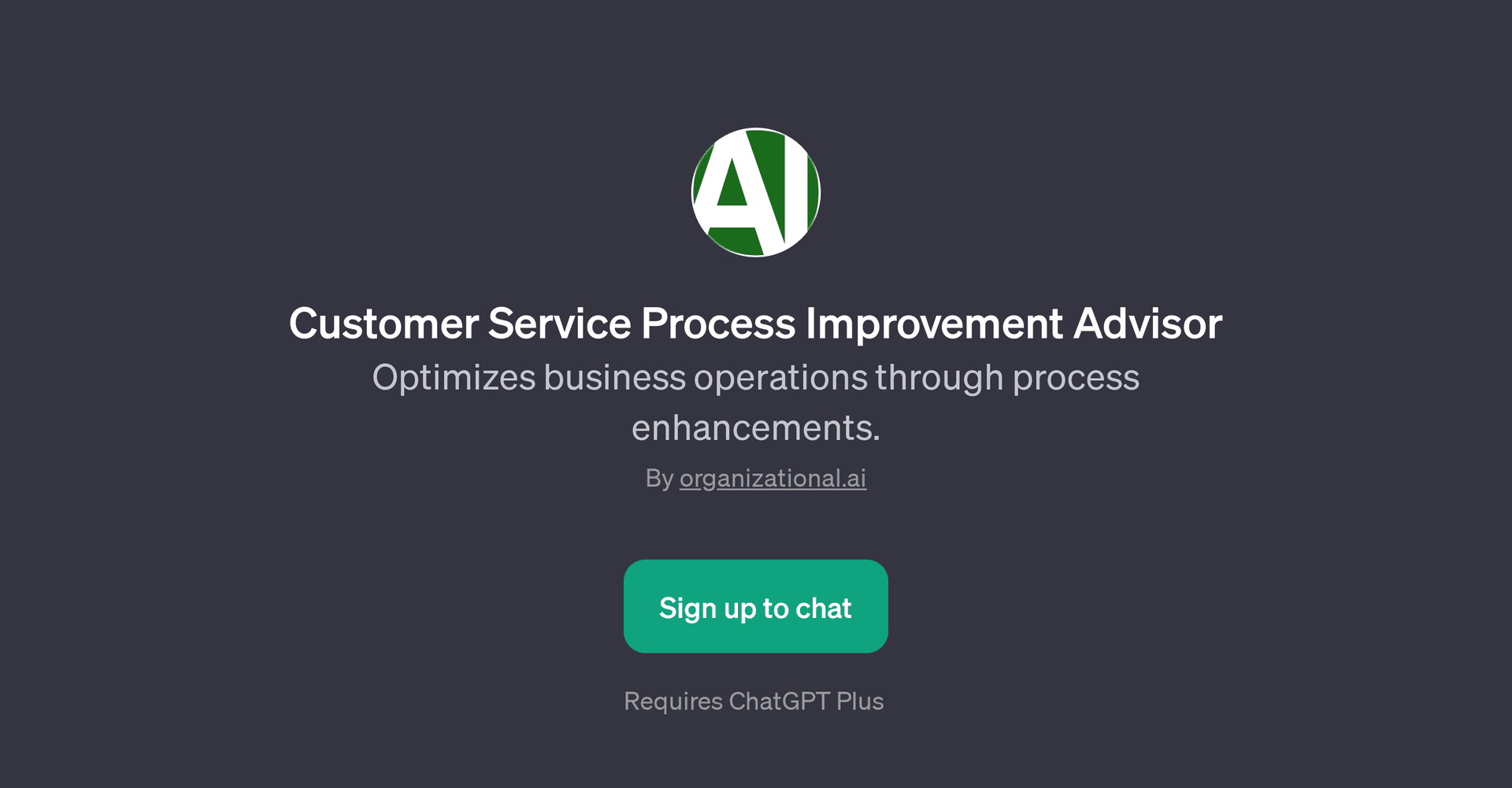 Customer Service Process Improvement Advisor