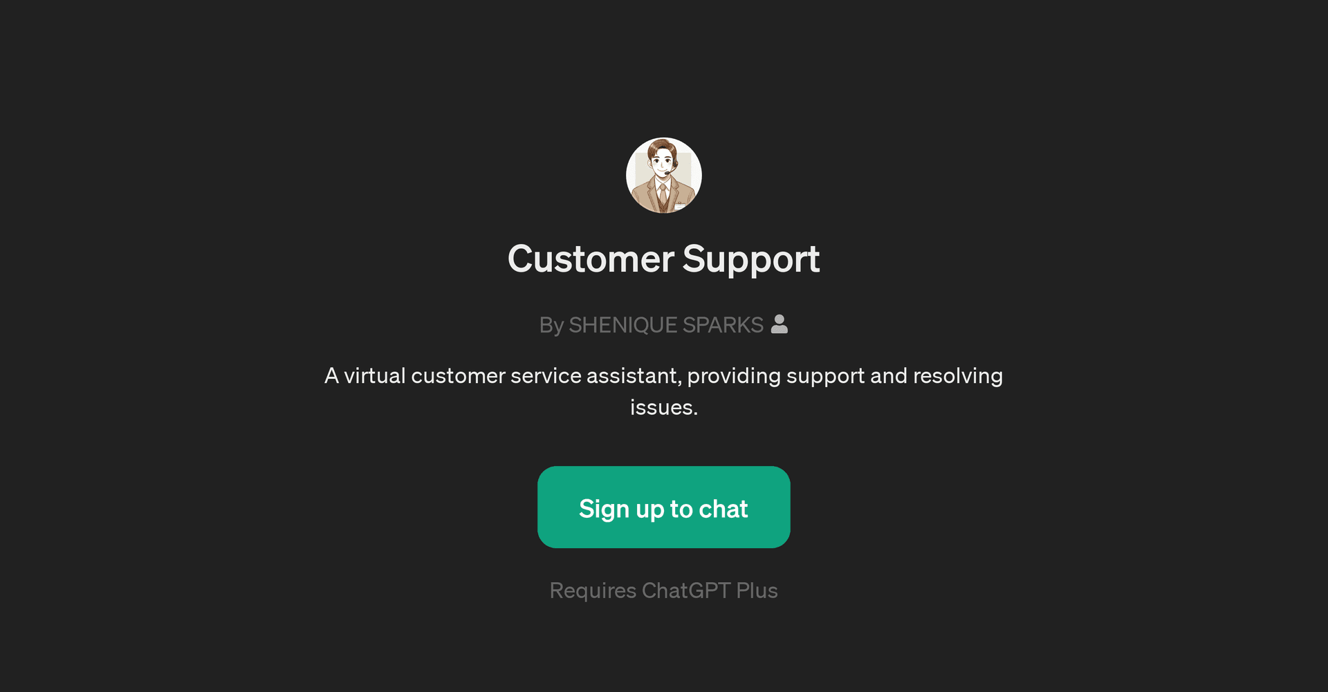 Customer Support GPT by SHENIQUE SPARKS