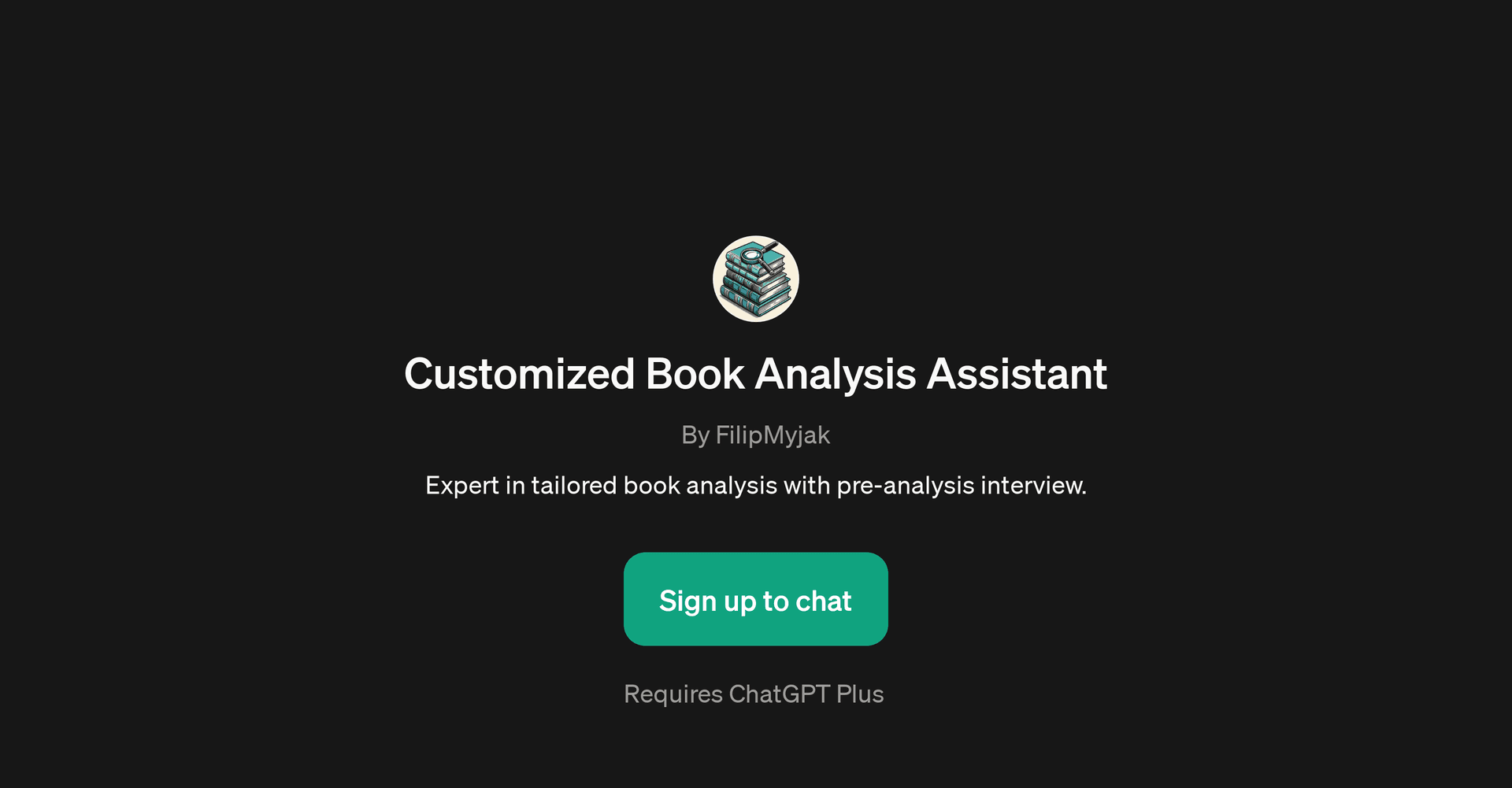 Customized Book Analysis Assistant