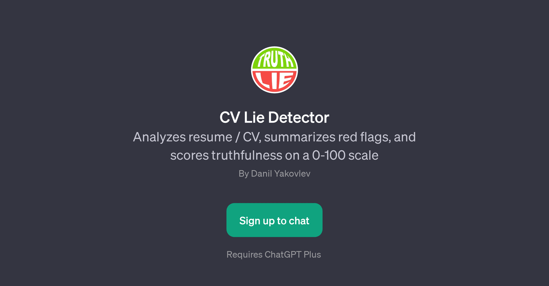 CV Lie Detector