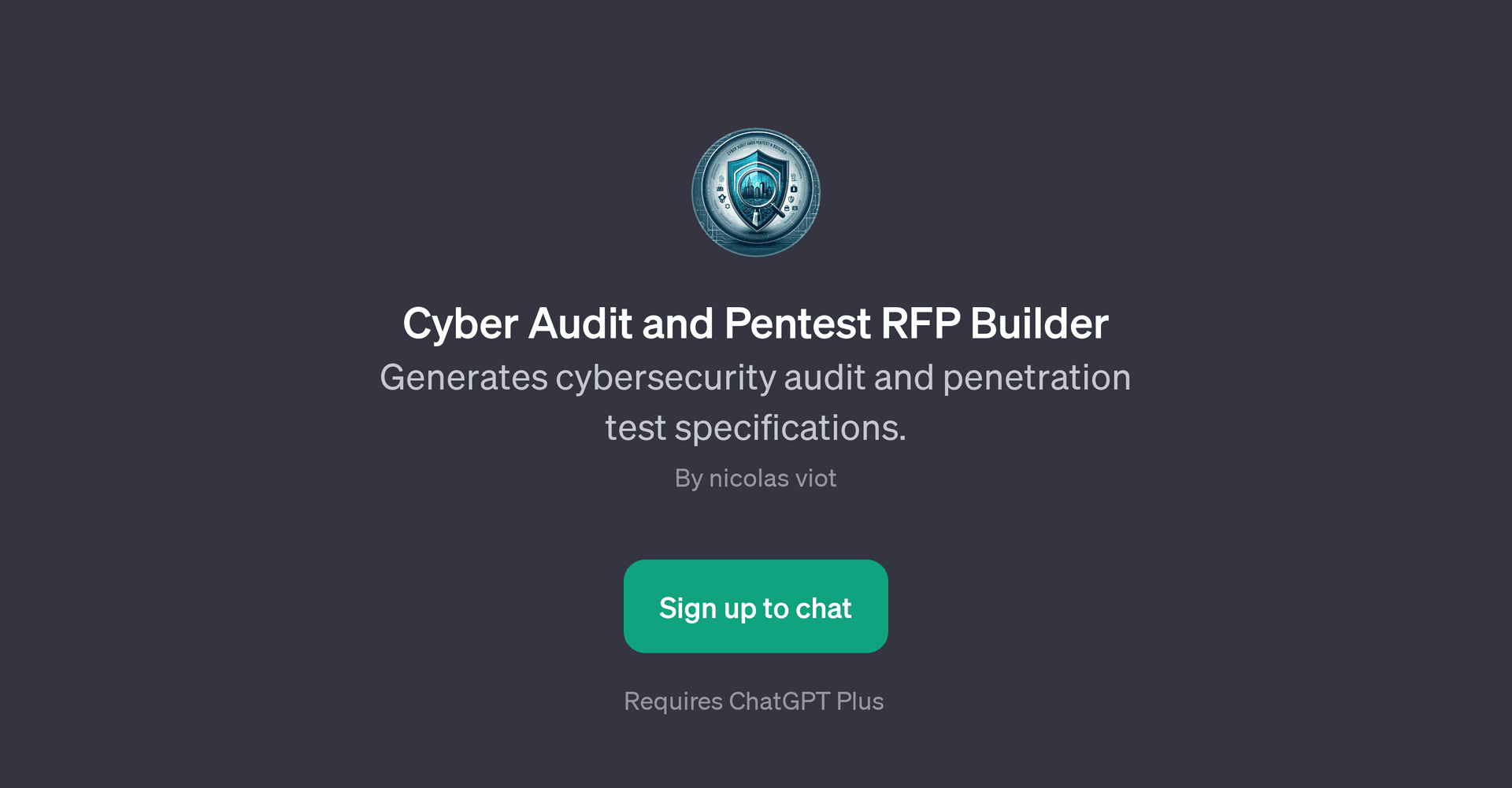 Cyber Audit and Pentest RFP Builder