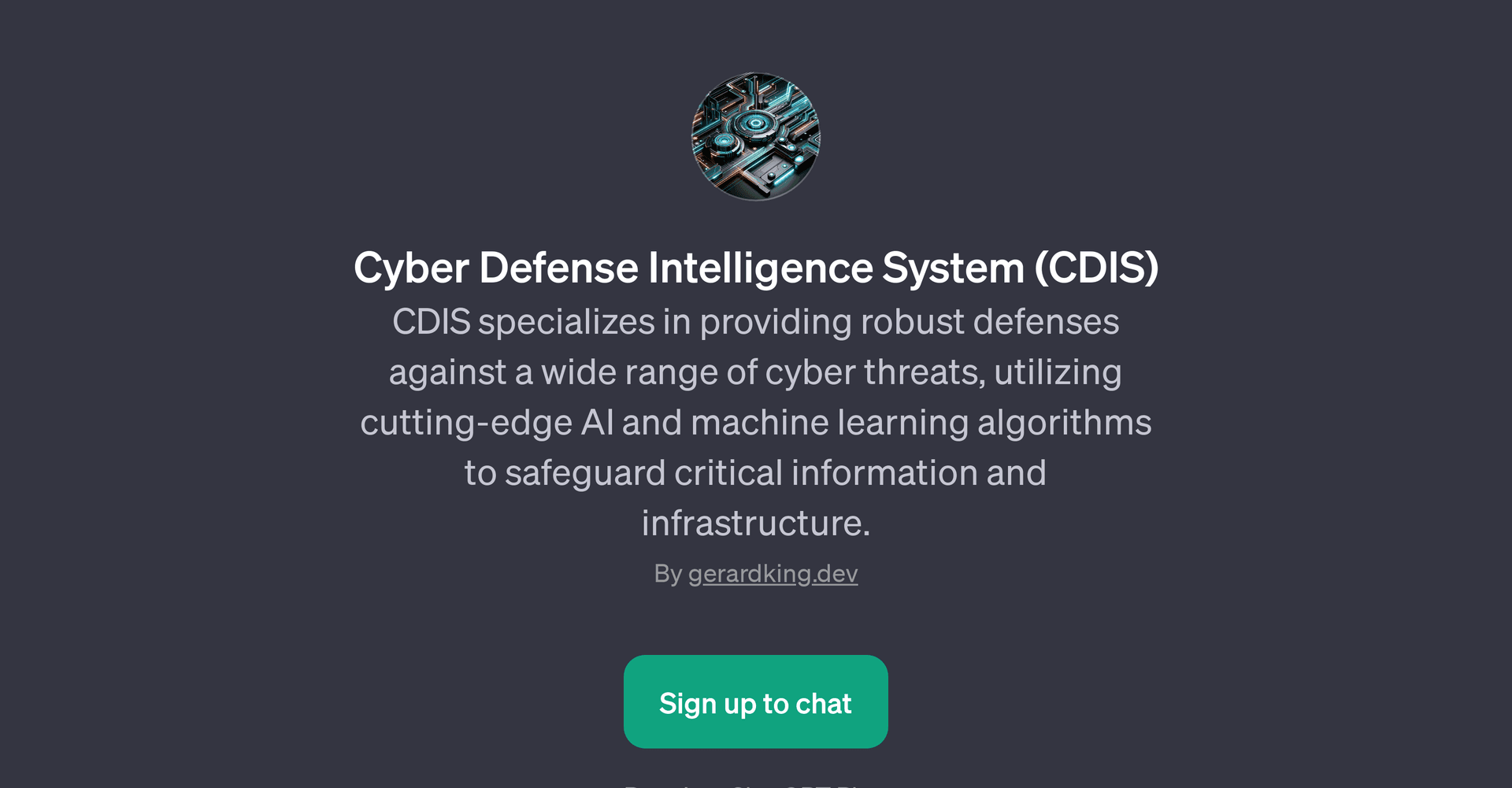 Cyber Defense Intelligence System (CDIS)